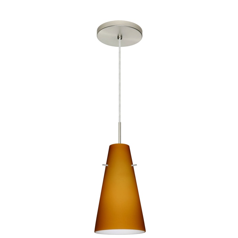 Besa 1JT-412480-SN Cierro One Light Pendant Satin Nickel