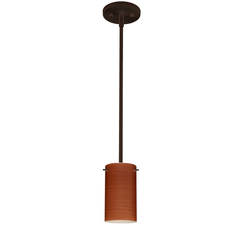Besa 1TT-4404CH-HAL-BR Stilo One Light Pendant Bronze