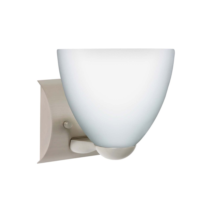 Besa 1WZ-757207-SN Sasha One Light Wall Sconce Satin Nickel