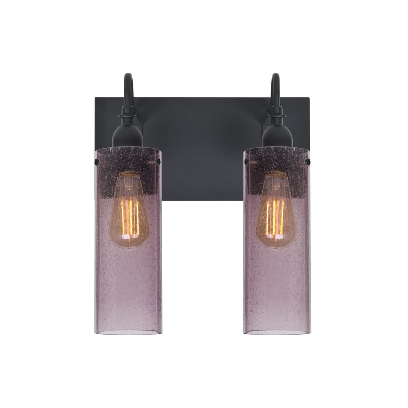 Besa 2WG-JUNI10PL-EDIL-BK Juni Two Light Wall Sconce Black