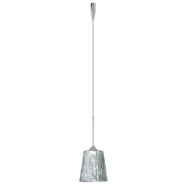 Besa RXP-5125SF-SN Nico One Light Pendant Satin Nickel