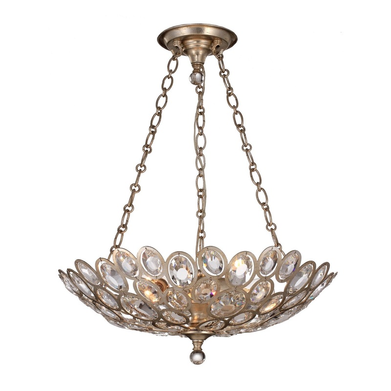 Crystorama 7584-DT Sterling Three Light Chandelier Distressed Twilight