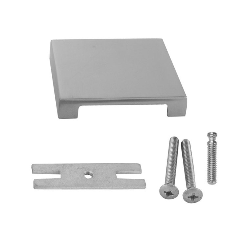 Faceplate Concealed Mount Square Overflow Satin Gold for Waste & Overflow 3 Inch