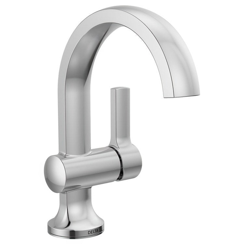Lavatory Faucet Albion 2 to 6-1/16 Inch Spread 1 Lever ADA WaterSense Chrome 1.2 Gallons per Minute Deck Mount Pop-Up 1 Hole