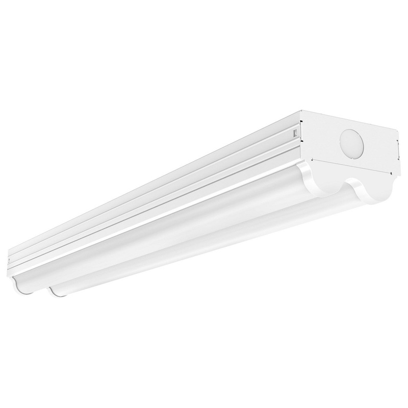 LED Double Light Strip Fixture in White Finish by Nuvo Lighting