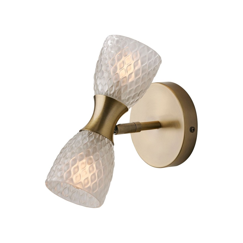 Nina LED Wall Lamp Antique Brass