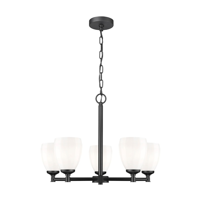 Oren 5-Light Chandelier Matte Black