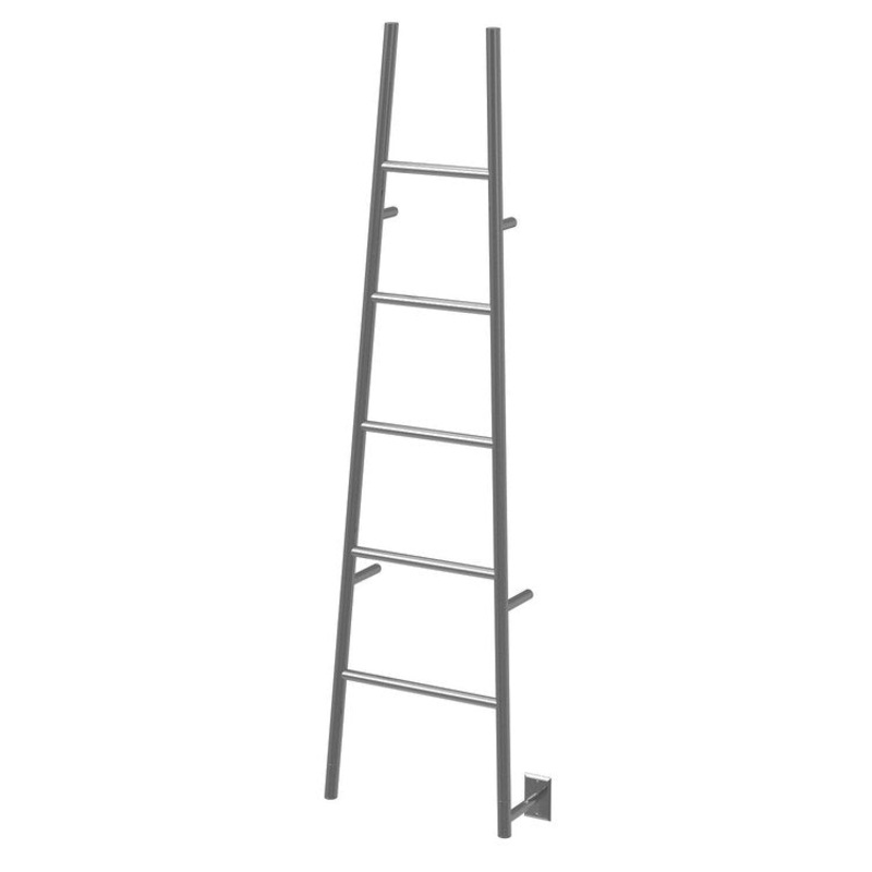 Towel Warmer JEEVES Model A Ladder 5 Bar Hardwire Rack 460-597 BTU 21 x 75 Inch Brushed Stainless 304 Stainless Steel