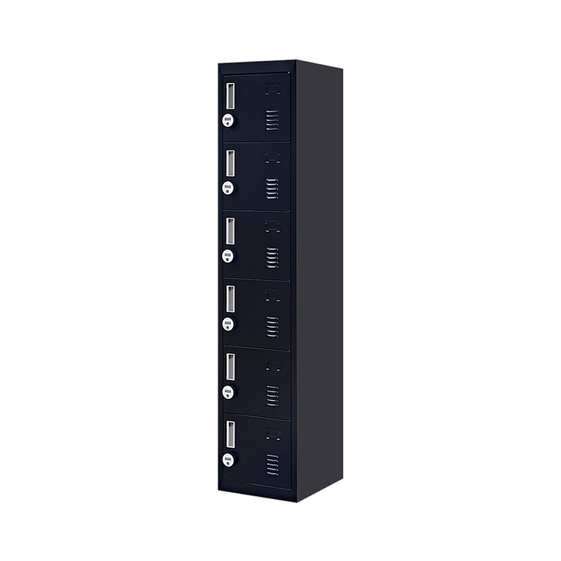 6-Door Locker for Office Gym Shed School Home Storage