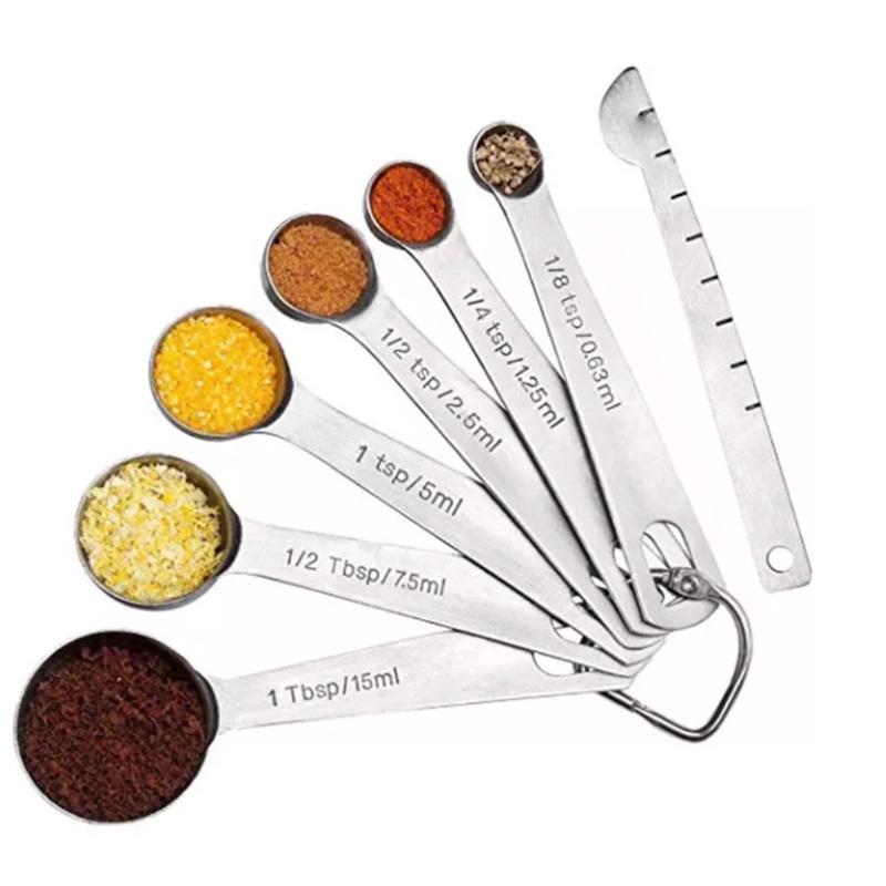 7pcs Stainless Steel Measuring Spoons