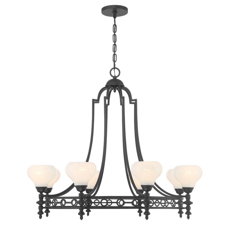 Allston 8-Light Chandelier Matte Black