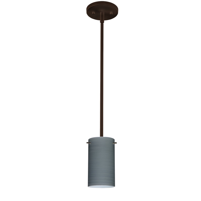 Besa 1TT-4404TN-MED-BR Stilo One Light Pendant Bronze