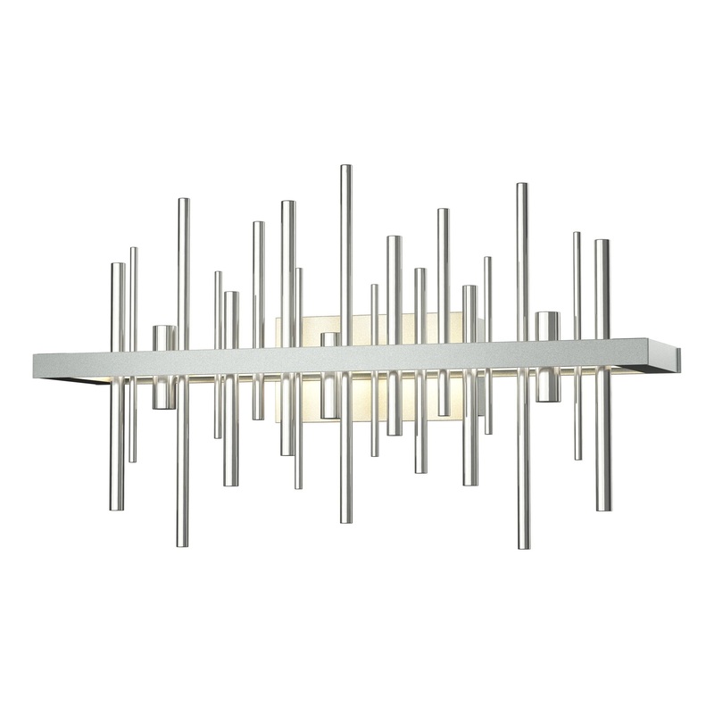 Cityscape LED Sconce Vintage Platinum Sterling
