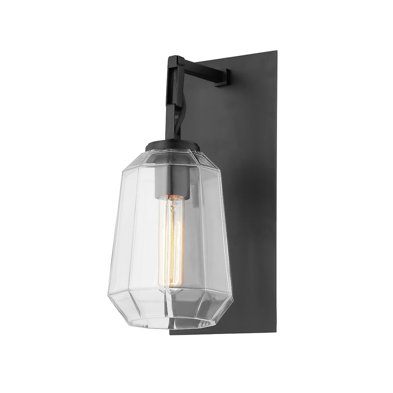 Corbett Lighting 447-13-BBR Copenhagen One Light Wall Sconce Black Brass