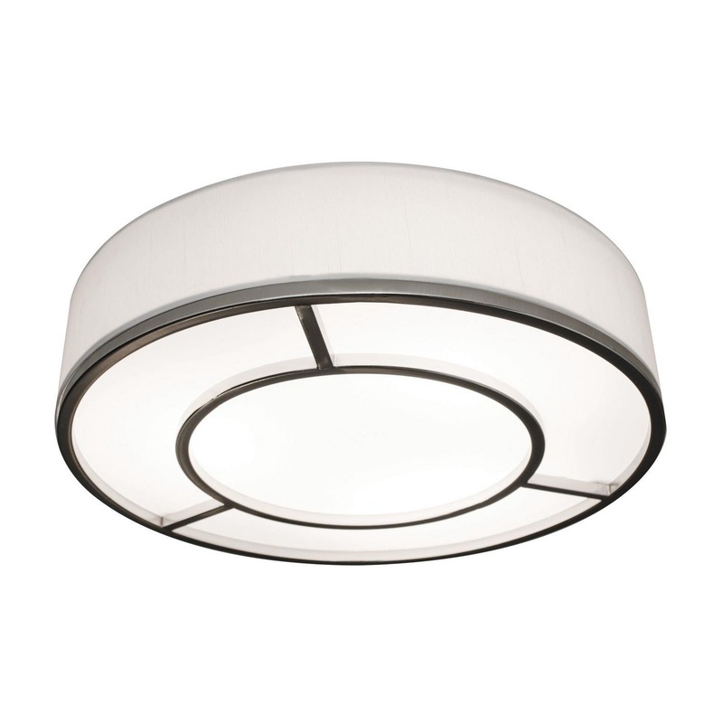 LED Flush Mount from the Reeves Collection in Satin Nickel Finish by AFX Lighting
