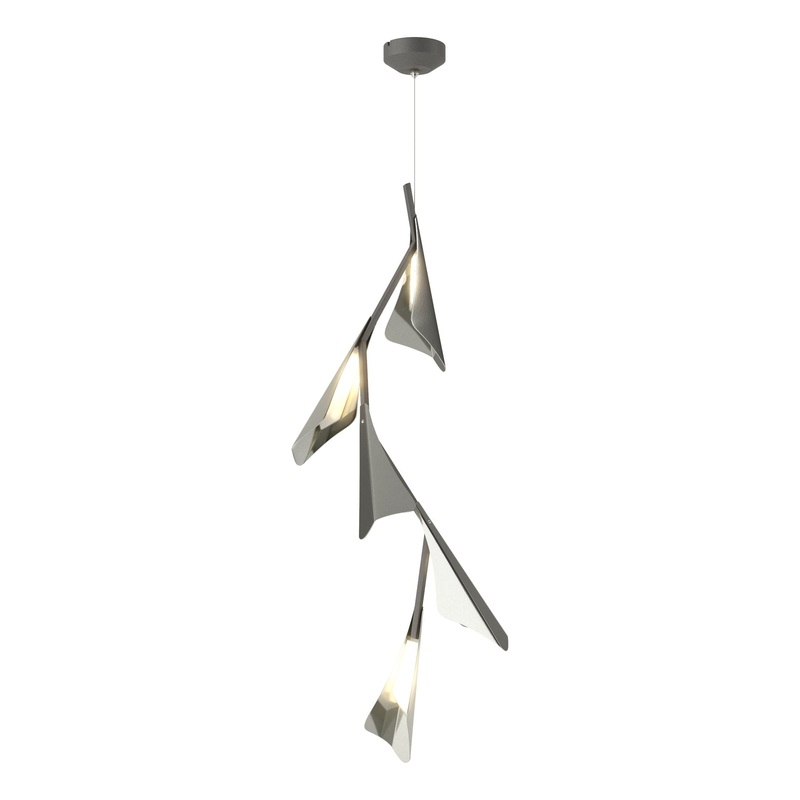 Plume 5-Light LED Pendant Natural Iron Sterling