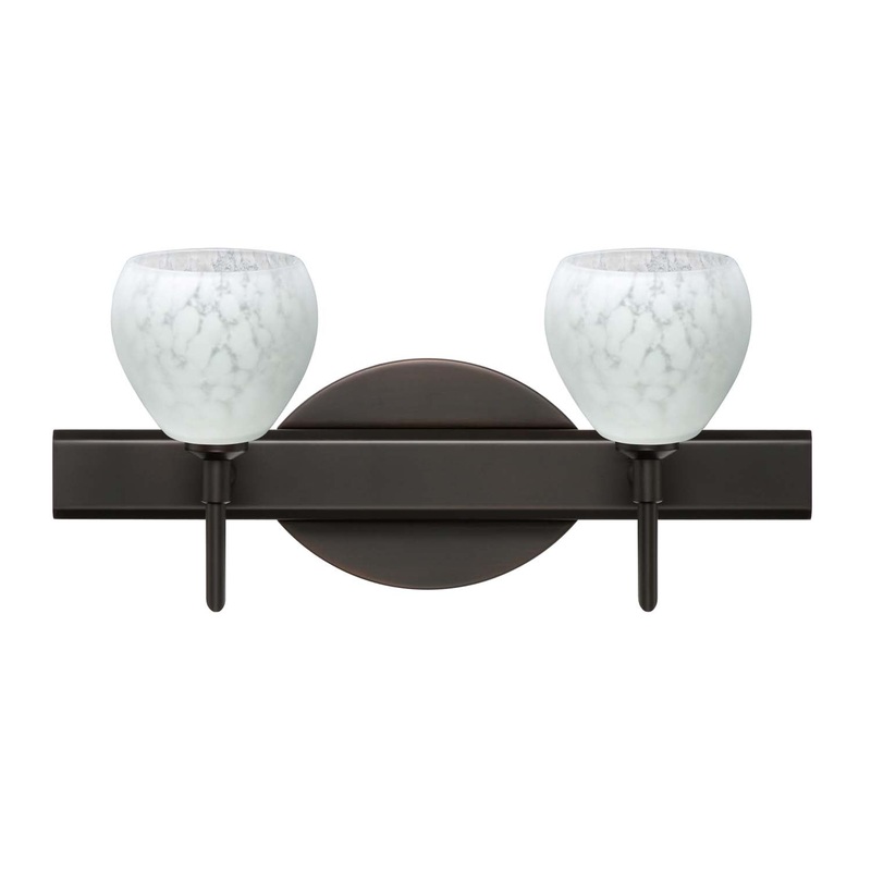 Two Light Wall Sconce from the Tay Tay Collection in Bronze Finish by Besa