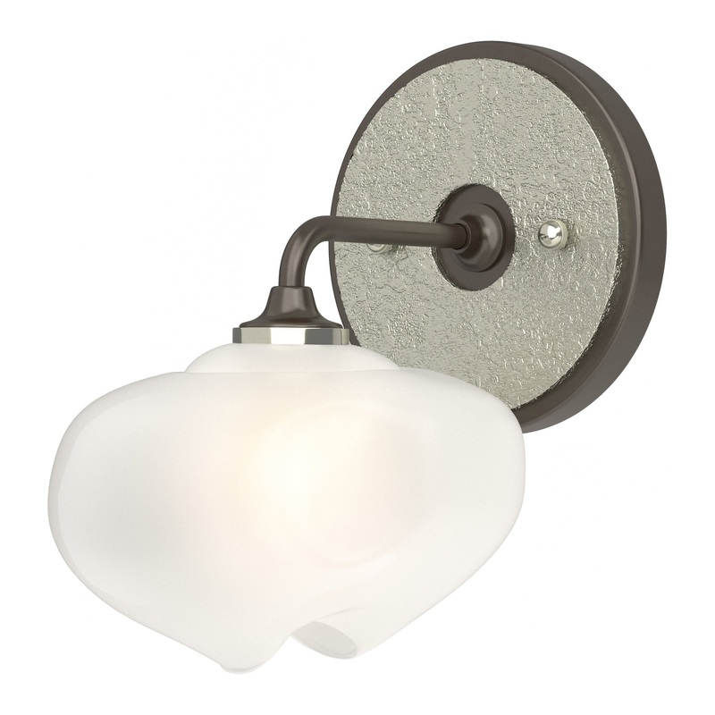 Ume 1-Light Curved Arm Bath Sconce Oil Rubbed Bronze Sterling