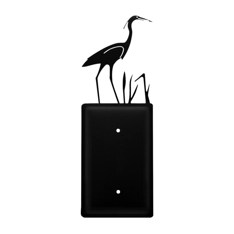 Village Wrought Iron EC-133 Single Heron Single Elec Cover CUSTOM Product