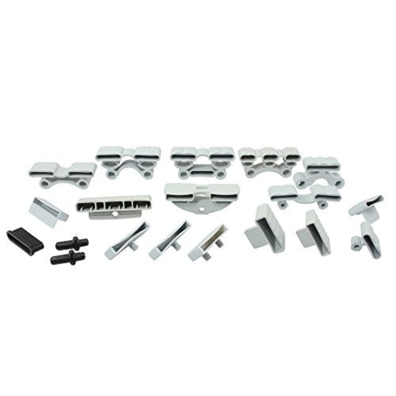 wiedergutschlafen Set di 10 tappi per il fissaggio di listelli in rete a doghe (127_36x30x12 mm (Duo))