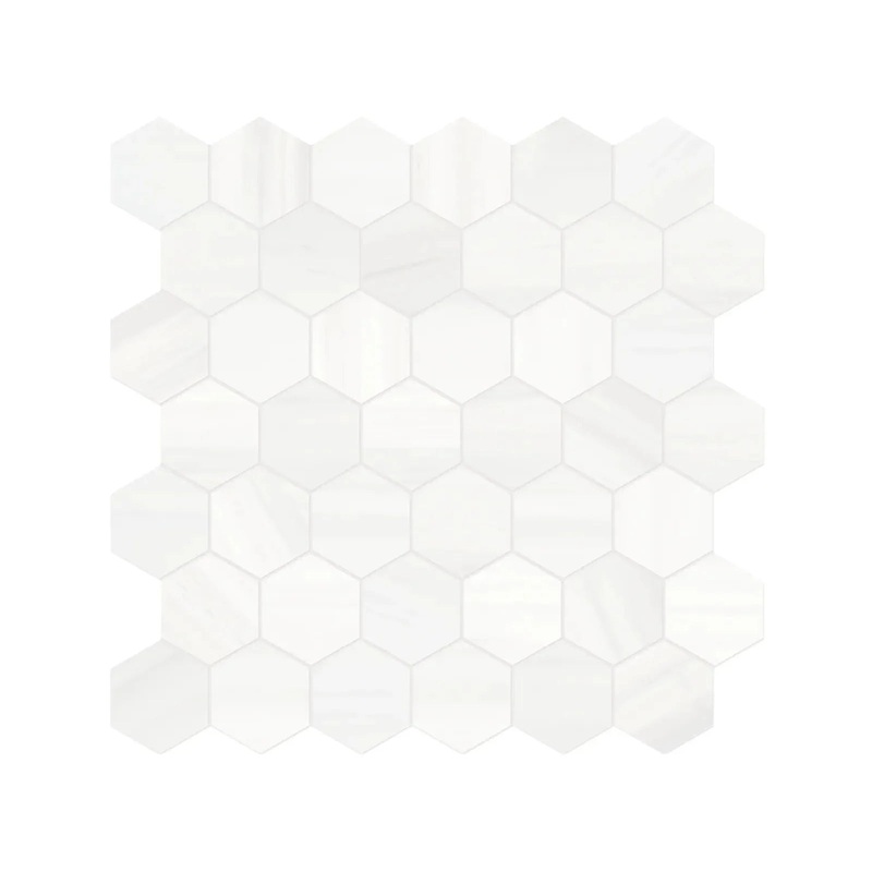 2″ Hex Cosmo Lumino Honed Marble Mosaic 1 Sheet = .99 Sqft Hexagon