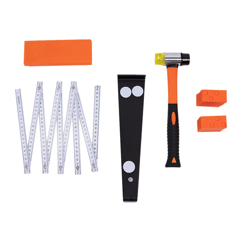 48Pc Laminate Wood Flooring Installation Kit Tapping Block Rubber Mallet