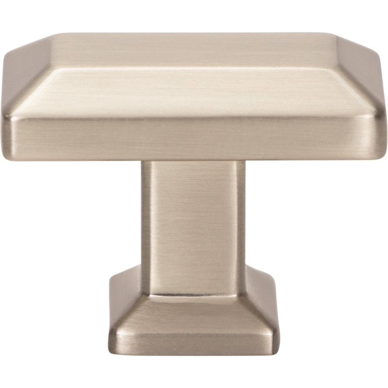 Atlas Homewares Sweetbriar Lane Rectangle Knob 1 3/8 Inch Brushed Nickel