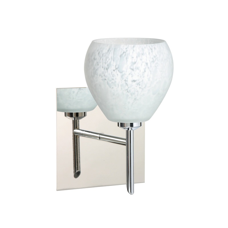 Besa 1SW-560519-CR-SQ Tay Tay One Light Wall Sconce Chrome