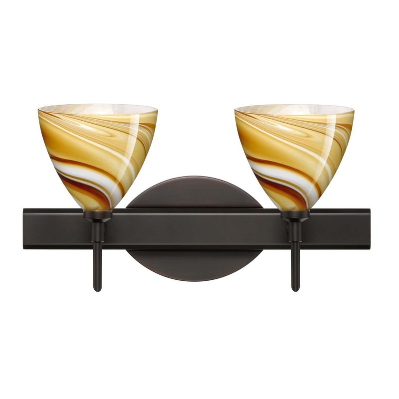 Besa 2SW-1779HN-BR Mia Two Light Wall Sconce Bronze