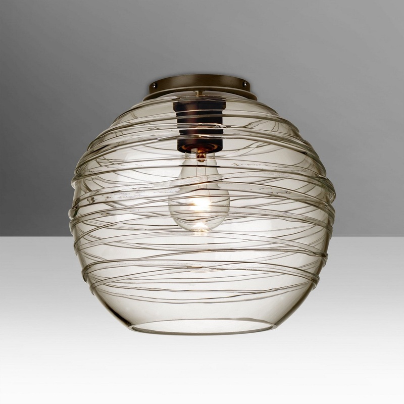 Besa 462702C-BR Besa Wave 10 Ceiling One Light Ceiling Mount Bronze