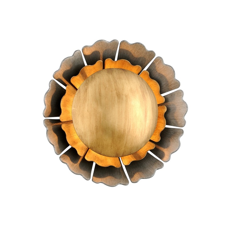 Corbett Lighting 278-12 Magic Garden One Light Wall Sconce Black Graphite Bronze Leaf (Discontinued)