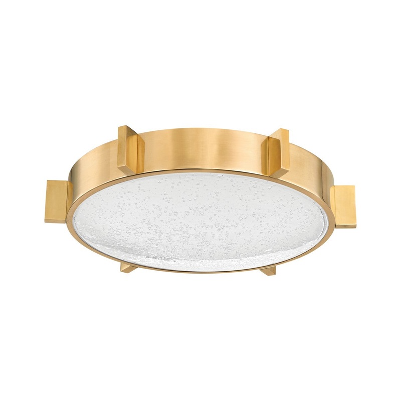 Corbett Lighting 377-14-VB Ansonia LED Flush Mount Vintage Brass