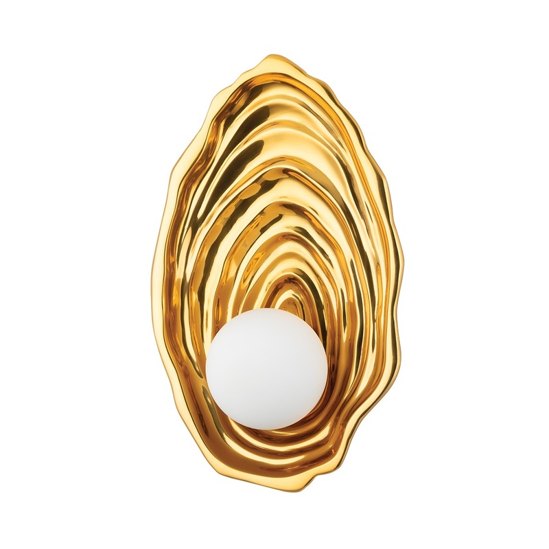 Corbett Lighting 410-01-VPB Elie One Light Wall Sconce Vintage Polished Brass