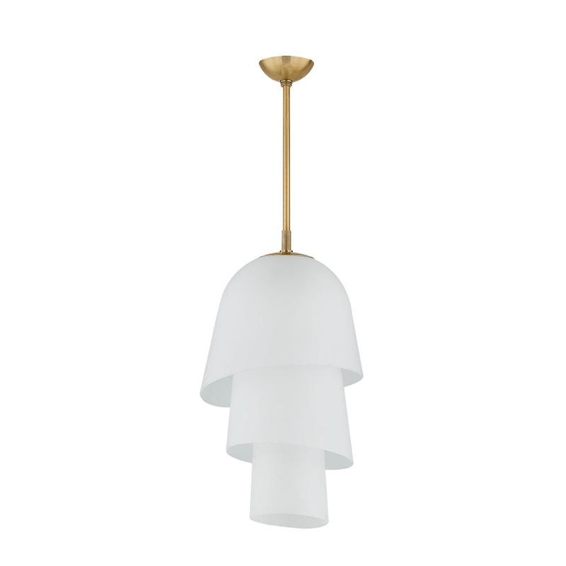 Corbett Lighting 470-18-VB Hela One Light Pendant Vintage Brass