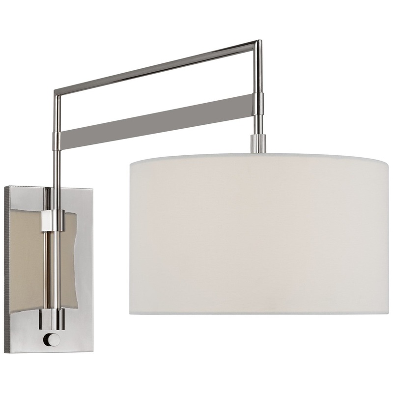 LED Wall Sconce from the Gael Collection in Polished Nickel Finish by Visual Comfort Signature