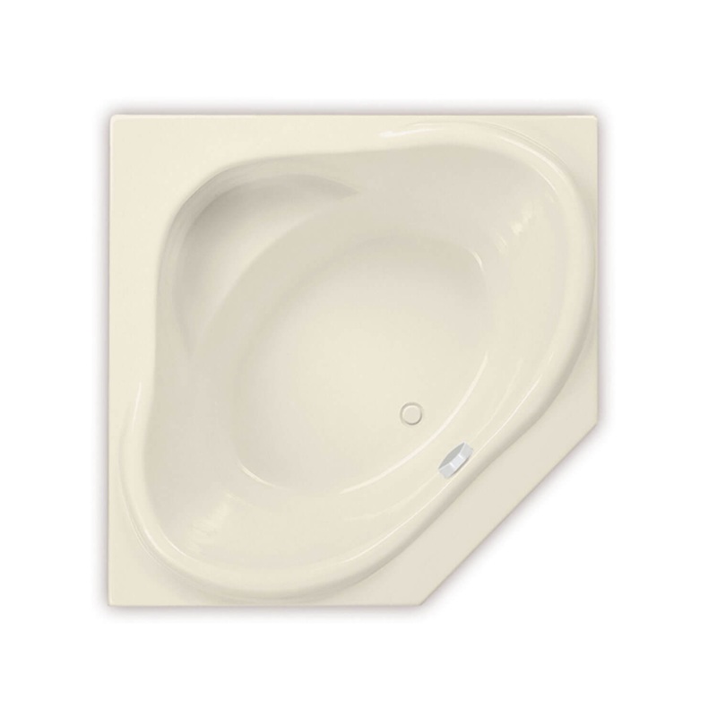 MAAX 101212-107-004 Nancy 54 x 54 Acrylic Drop-in Center Drain Hydrosens Bathtub in Bone
