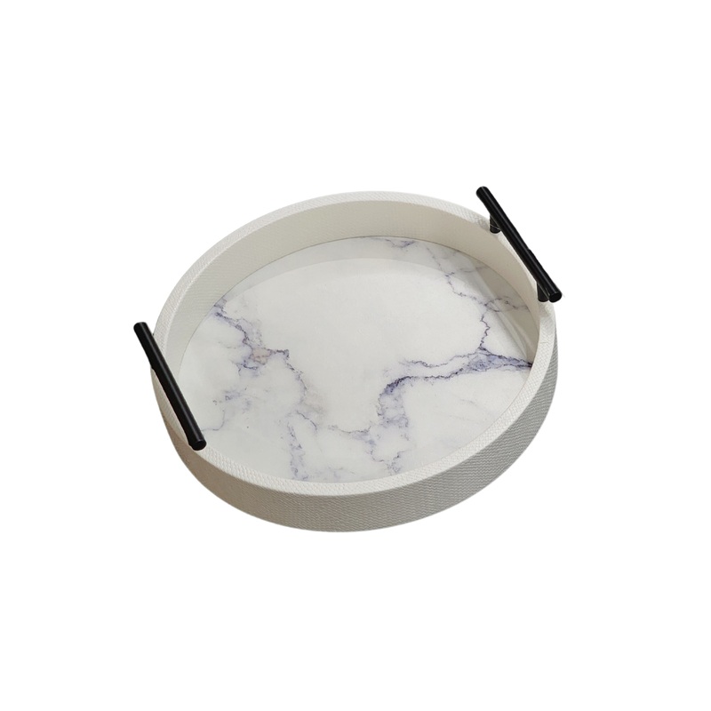 Maison Round Tray – Large – White