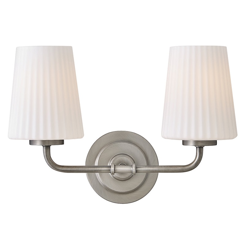 McKenna Small Two Light Vanity Antique Nickel