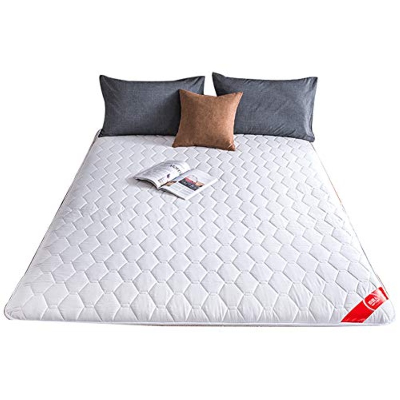 NSAIH Materasso Tatami,Futon da Viaggio,Morbido,Pieghevole,Materasso dormitorio,Materasso Antiscivolo,per Esercizi in Hotel,Campeggio, Yoga,Aggiunto Come Top Hat al Materasso Pieno