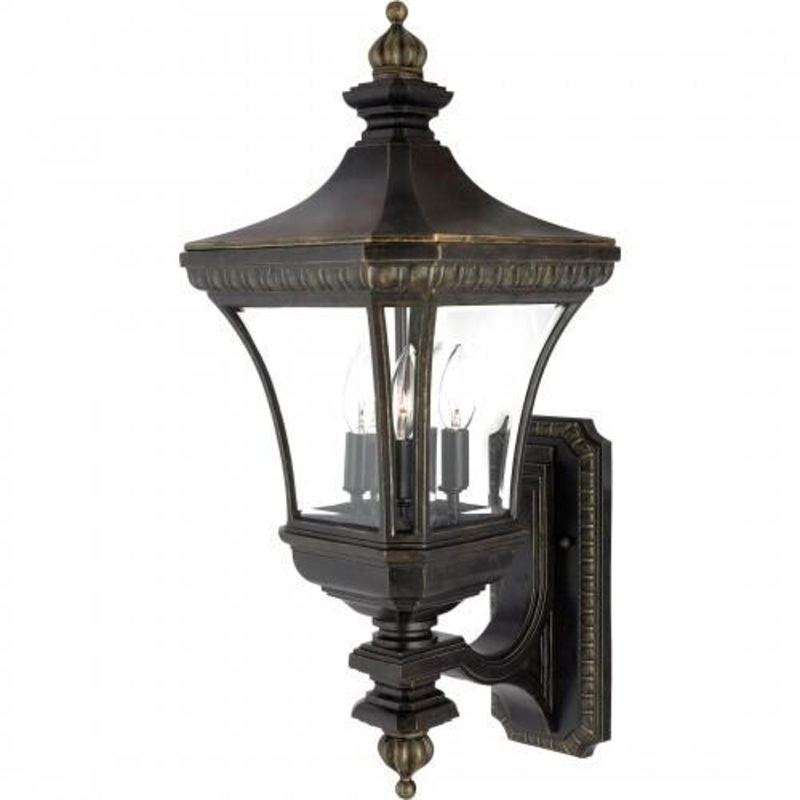Quoizel DE8960IB Devon Outdoor wall impr brnz 3l Outdoor Lantern