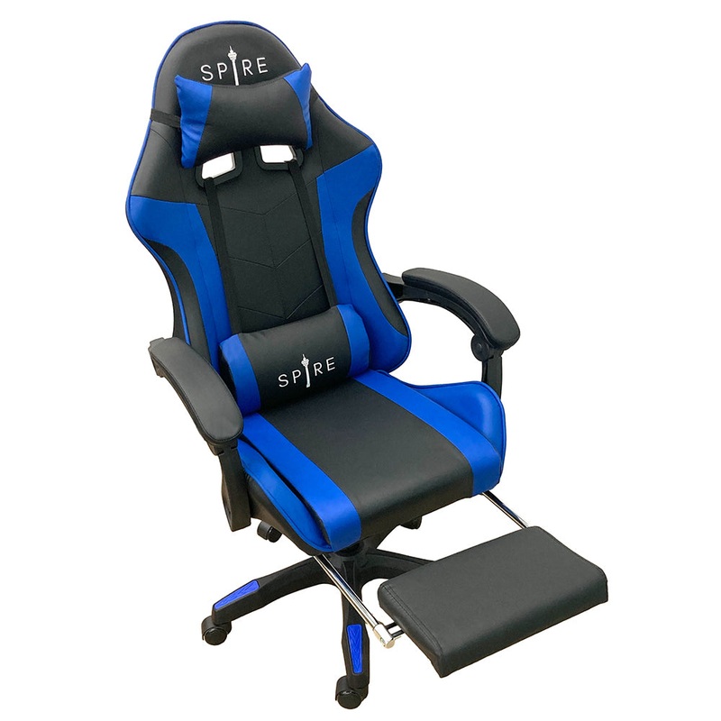 Spire Zinc Adjustable Gaming/Office Chair Blue And Black – 813F