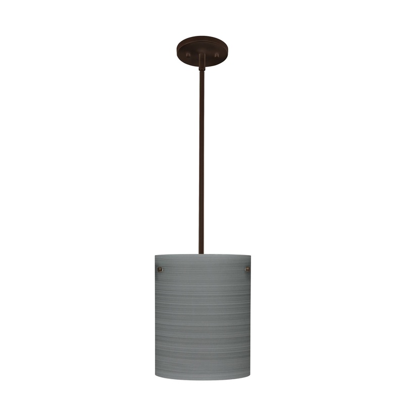 Besa 1TT-4006TN-BR Tamburo One Light Pendant Bronze