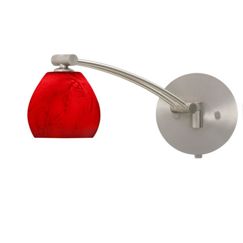 Besa 1WW-5605MA-SN Tay Tay One Light Swing Arm Wall Sconce Satin Nickel (Discontinued)