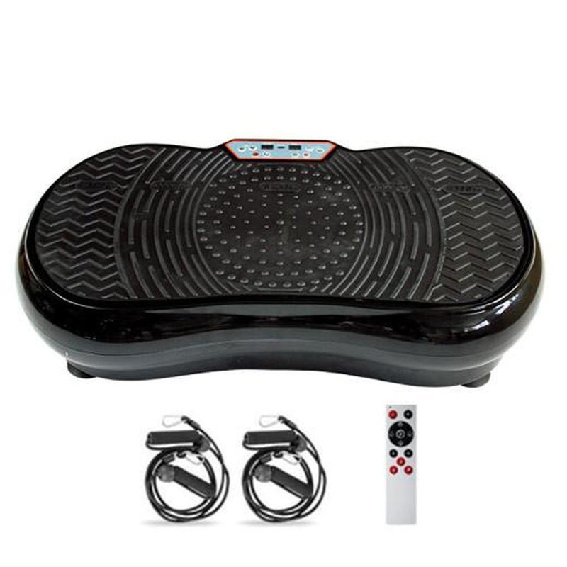 Black Vibration Machine Platform – Exercise Vibrating Plate – Whole Body Workout