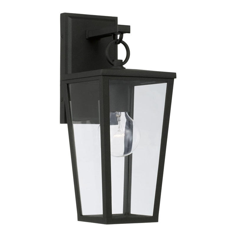 Capital Lighting 948111BK Elliott 1 Light Outdoor Wall Lantern Black