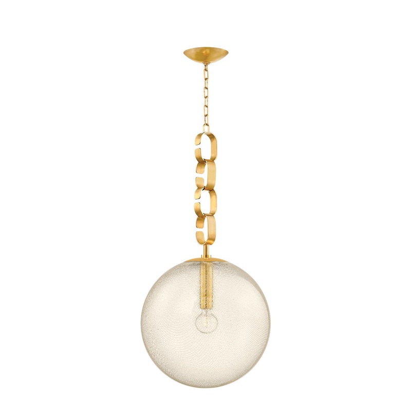 Corbett Lighting 374-18-VB Nessa One Light Pendant Vintage Brass