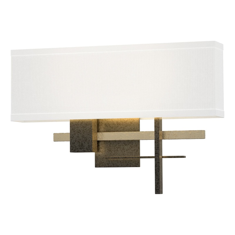 Cosmo Sconce Natural Iron Soft Gold Natural Anna Shade (SF)