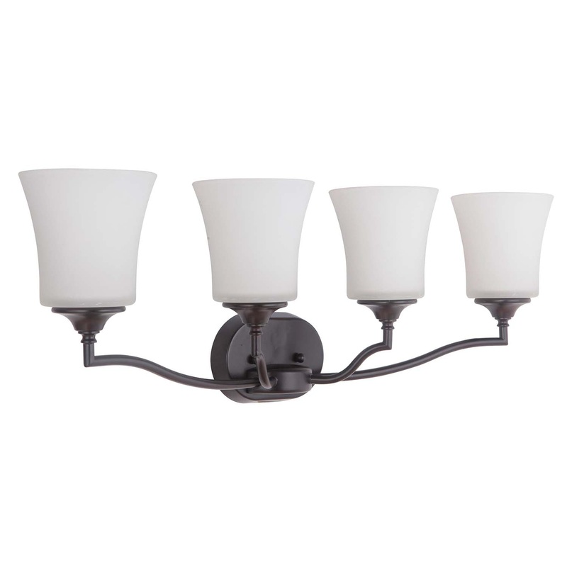 Craftmade 41704-OB Helena Four Light Vanity Light Oiled Bronze (Discontinued)