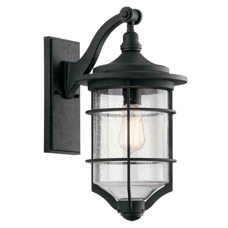 Kichler 49127DBK One Light Outdoor Wall Mount, Distressed Black