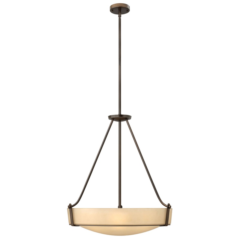 LED Foyer Pendant from the Hathaway Collection in Olde Bronze Finish by Hinkley